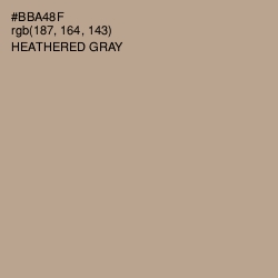 #BBA48F - Heathered Gray Color Image